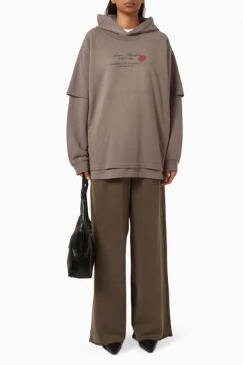 Double-layer Hoodie in Organic Cotton