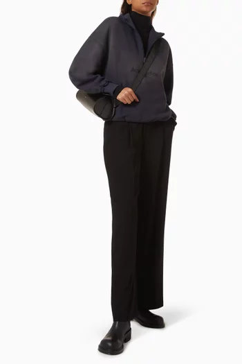 Logo High-neck Sweater in Fleece