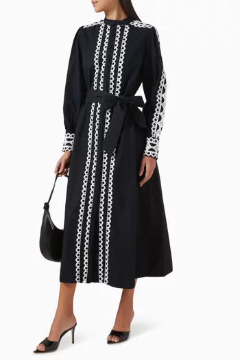 Yasyamina Midi Dress in Cotton