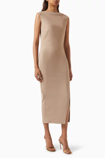 Slit Midi Dress