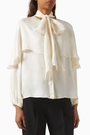 Scarf-style Blouse in Chiffon