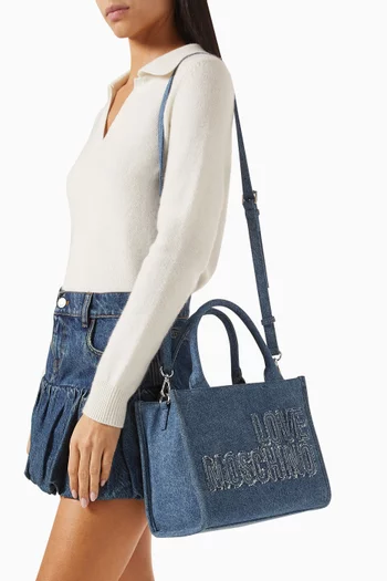 Small Tote Bag in Denim