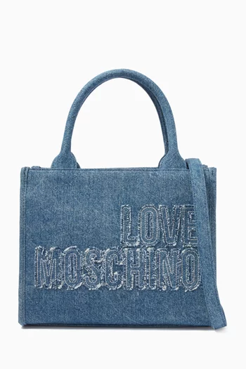 Small Tote Bag in Denim