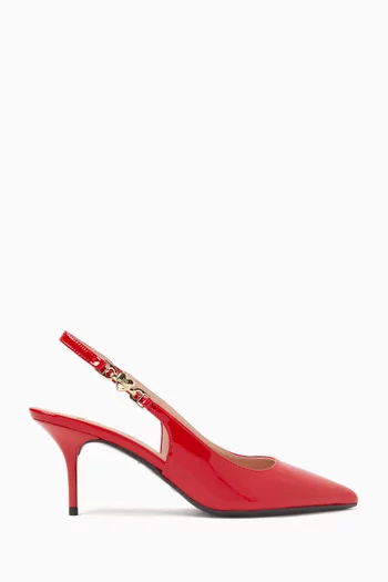 Love Chain-strap 65 Slingback Pumps in Patent Leather