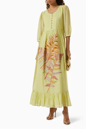 Lyon Embroidered Maxi Dress