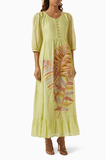 Lyon Embroidered Maxi Dress