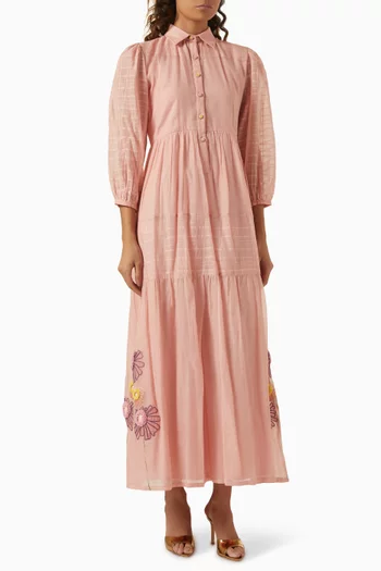 Marilyn Floral-embroidered Dress