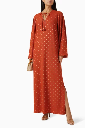Polka Lime Kaftan