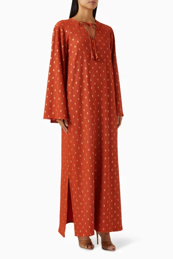 Polka Lime Kaftan