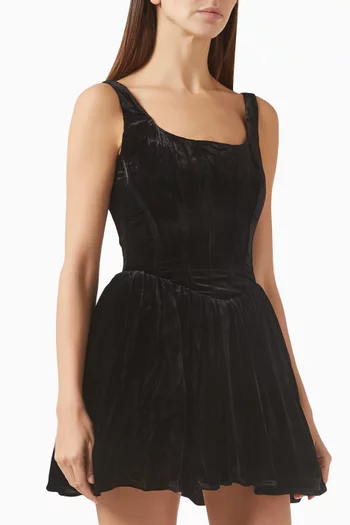 Contessa Mini Dress in Velvet
