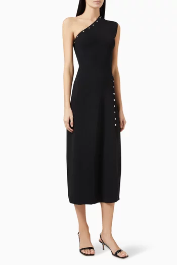 Asymmetrical Maxi Dress in Knit