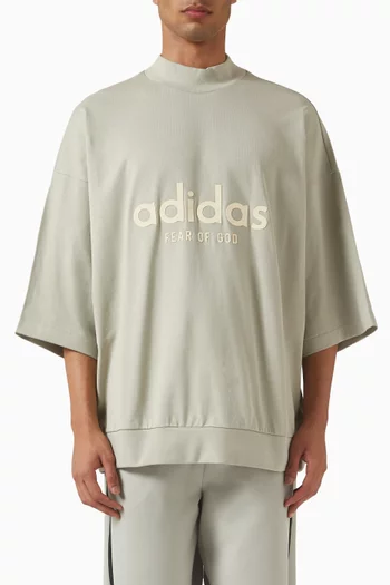 x Fear of God Athletics 3/4 T-shirt in Heavy Jersey