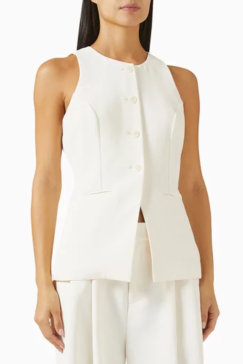 Luxe Suiting Sculpted Vest