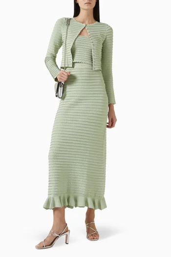 Merveilleux Cardigan in Pointelle-knit