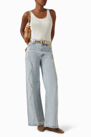 Rib-knit Tank Top in Cotton