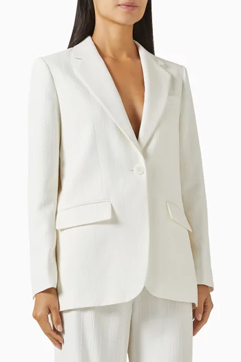 Sequin-embellished Blazer in Viscose Blend