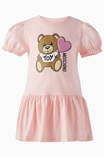 Teddy T-shirt Dress in Cotton Jersey