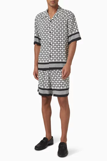 Cross Logo Shirt in Viscose