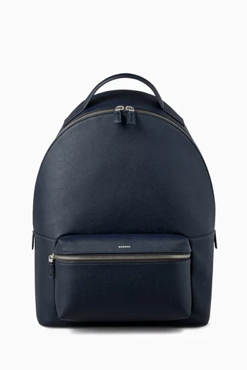 Logo Backpack in Saffiano Leather