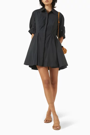 Jazzie Mini Dress in Cotton Poplin