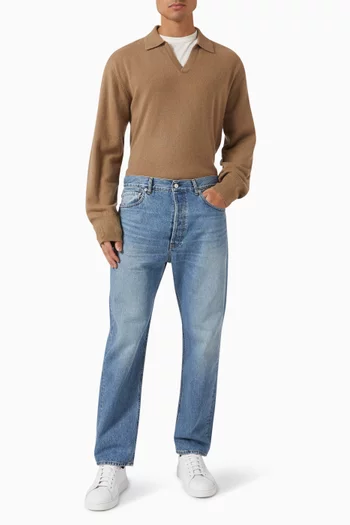 Straight-leg Jeans in Vintage Denim