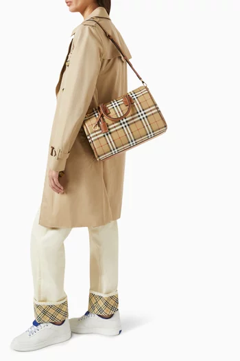 Medium Check Bowling Bag in Coated-canvas