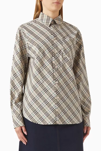 Checkered Shirt in Cotton