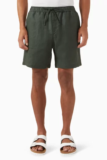 Drawstring Shorts in Linen