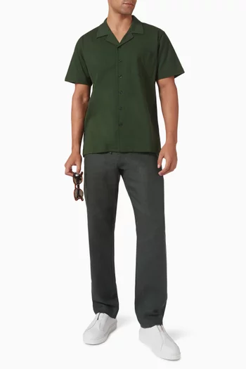 Drawstring Trousers in Linen