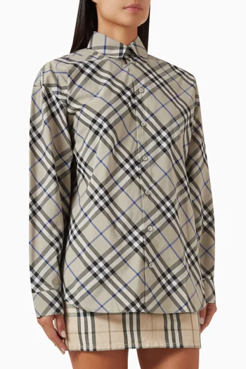 Checked Shirt in Cotton