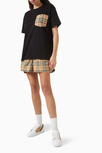 Carrick Check Pocket T-shirt in Cotton