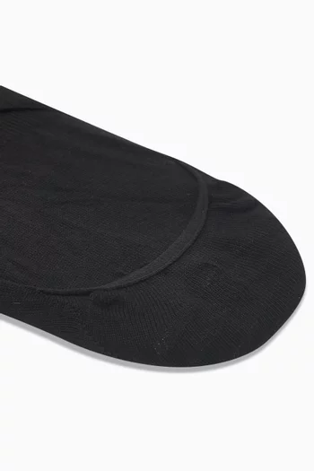 Invisible Socks in Cotton-blend, Set of 3