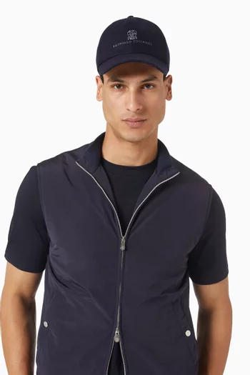 Logo Baseball Cap in Flannel