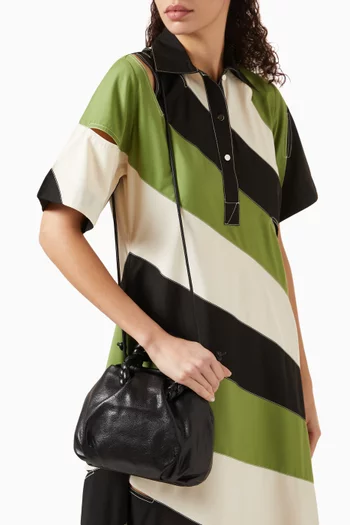 Medium Bombon Top-handle Bag in Shiny Lambskin