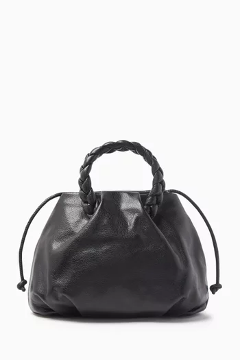Medium Bombon Top-handle Bag in Shiny Lambskin