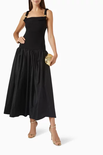 Halcyon Knit Midi Dress in Viscose Blend
