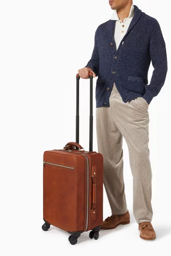 Trolley Suitcase in Grained Calfskin