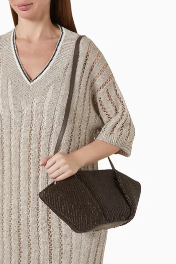 Marina Clutch Bag in Raffia