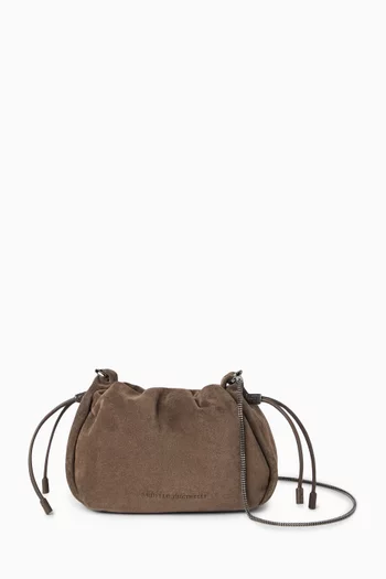 Mini Mellow Bucket Bag in Suede
