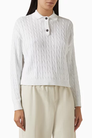 Dazzling Cable-knit Sweater