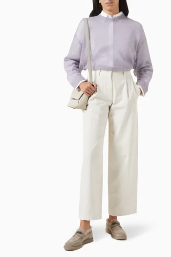 Monili Semi-sheer Sweater in Mohair Blend