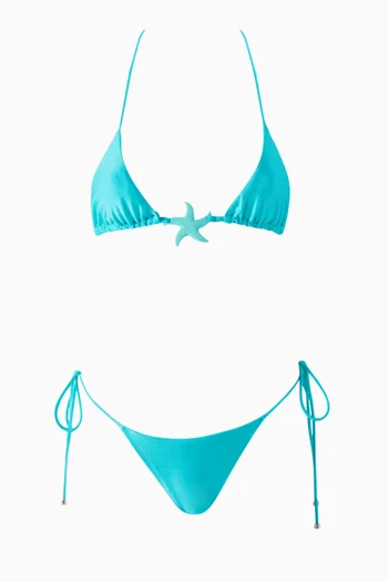 Star Bikini Set in Stretch Nylon