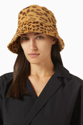 Isolde Bucket Hat in Calf Hair