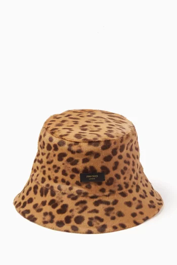 Isolde Bucket Hat in Calf Hair