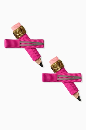 Pencil Hair Clips, Set of 2
