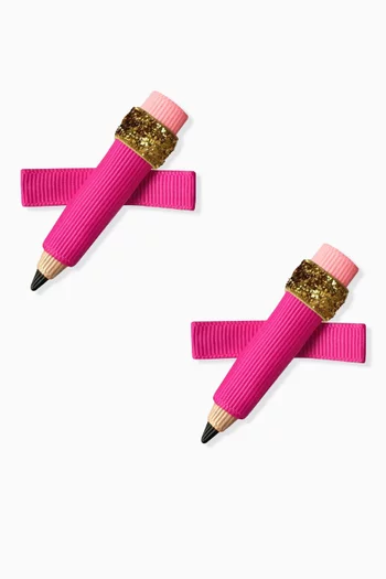 Pencil Hair Clips, Set of 2