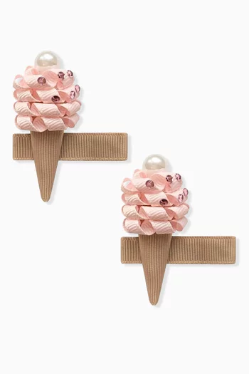 Ice Cream Hair Clips, Set of 2