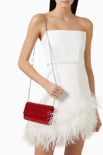Perry Crystal-embellished Clutch