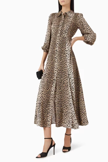 Maddison Antelope Shirtdress in Crepe de Chine