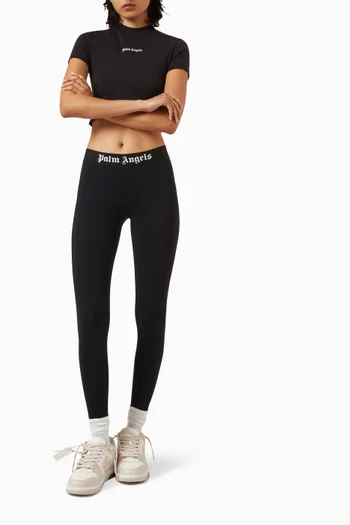 Classic Logo Leggings in Stretch Nylon